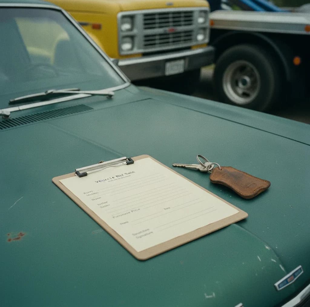 Bill of Sale for a Junk Car: What It Needs and Why It Protects You