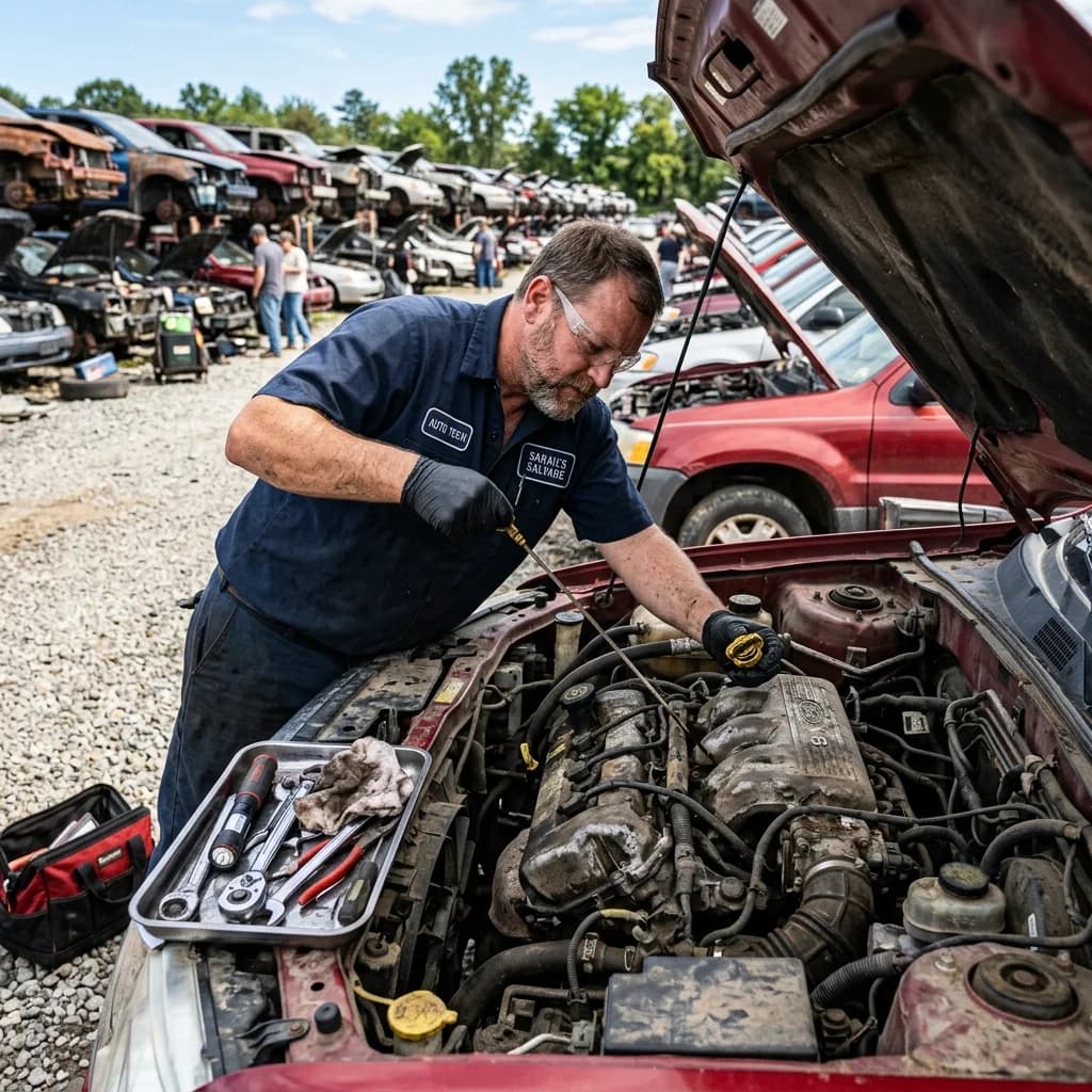 How to Inspect a Used Engine at a Junkyard: 12-Point Checklist