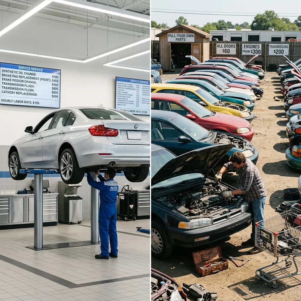 Repair Cost vs Junkyard Part: When Used OEM Parts Save You Thousands