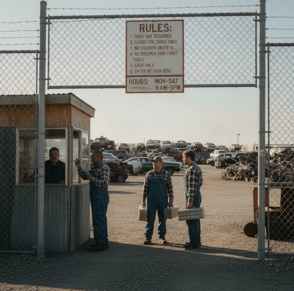 Junkyard Rules and Etiquette: What Gets You Turned Away
